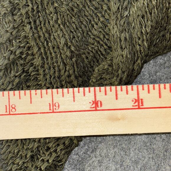 BCBG MAX AZRIA Sz Large Deep V-Neck TRUE WRAP Cardigan, Women’s Pine Green - Picture 5 of 8